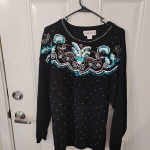 Vintage Victoria Harbour Beaded Long Sleeve good Condition
